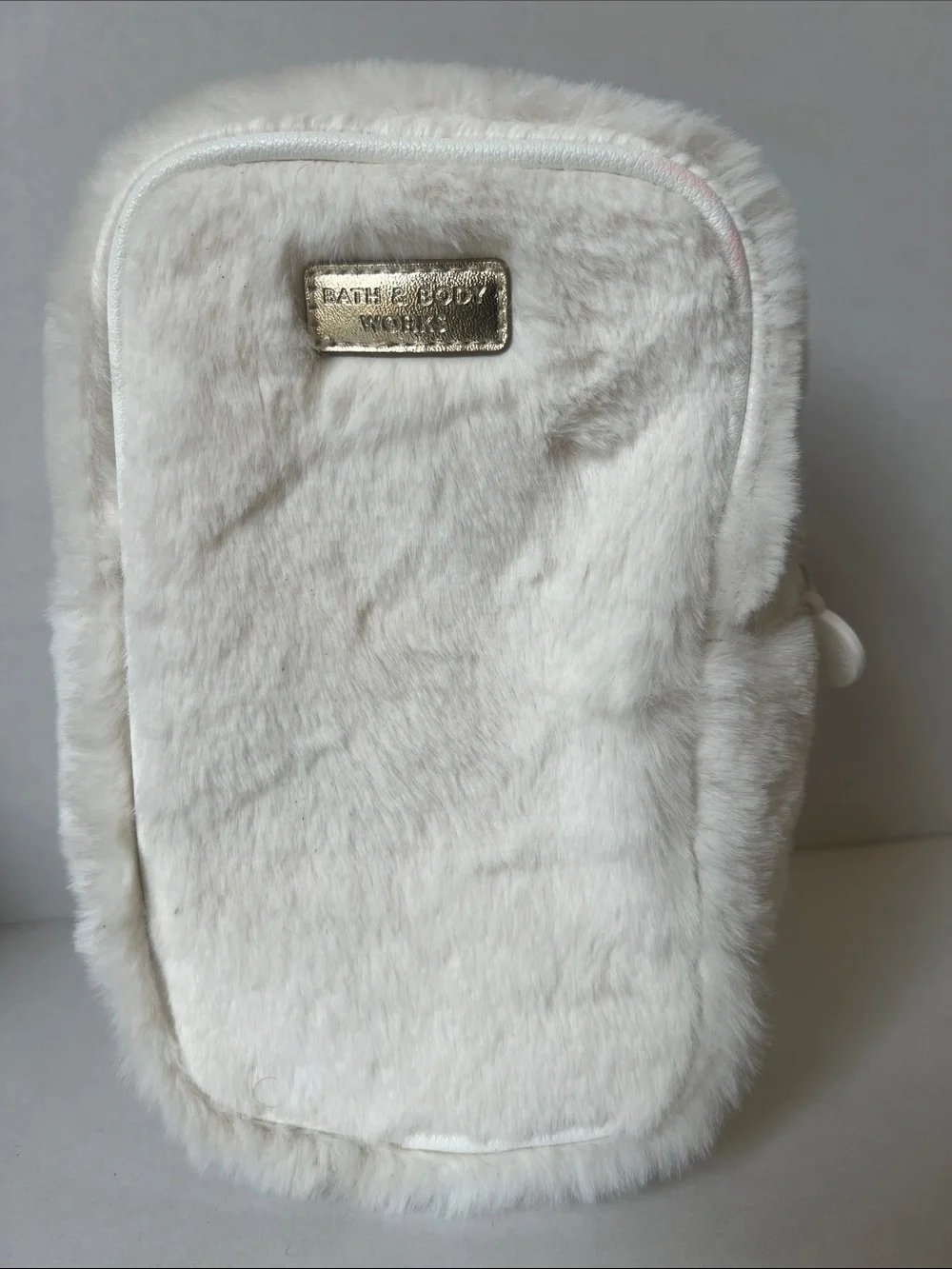 Bath & Body Works Faux Fur Mini Bag Set - Tan, Navy & Cream
